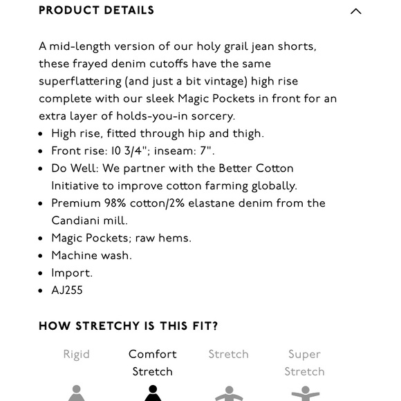 Madewell High-rise Mid-length Denim Shorts Gosford - Picture 5 of 5